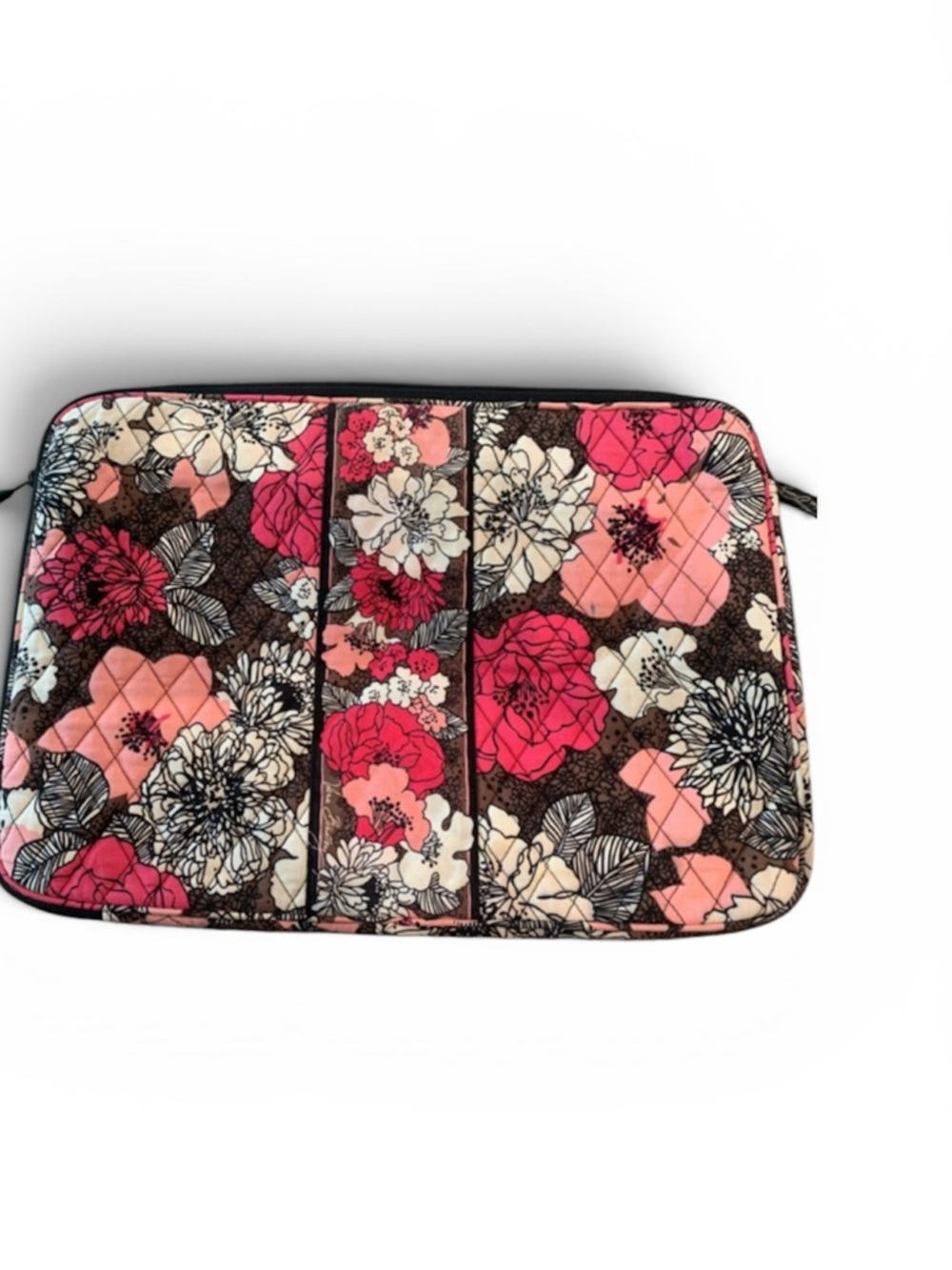 Vera Bradley Pink & Cream Floral computer bag